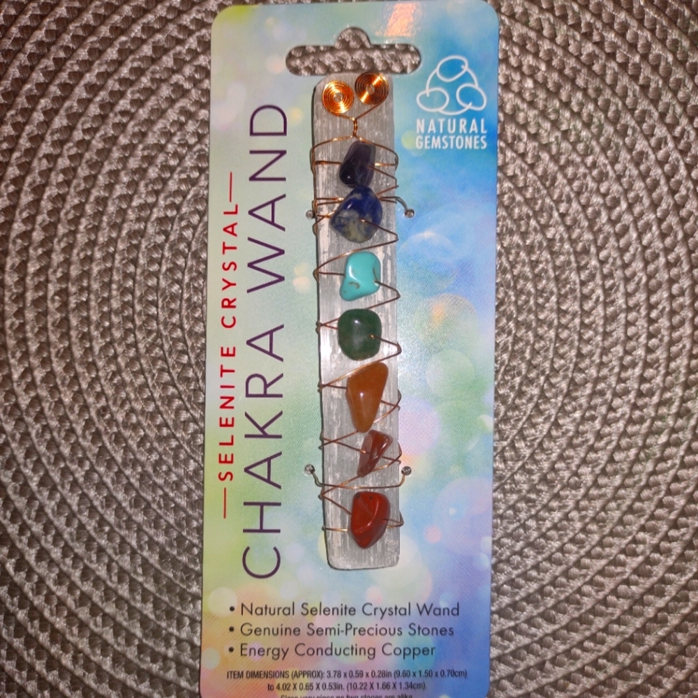 Selenite Chakra Wand